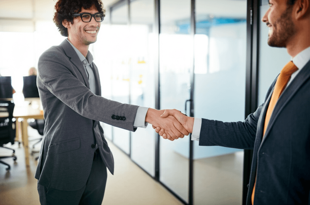 Business professionals in a meeting